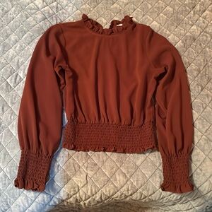 Rust classy blouse